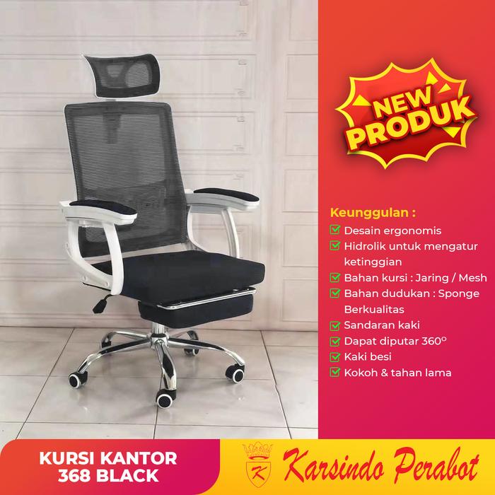 Gambar Kursi Jaring / Kursi Kerja / Kursi Kantor 368 dari KARSINDO PERABOT SURABAYA Kab. Sidoarjo 2 Tokopedia