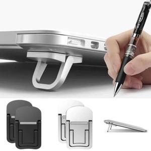 Kaki Pendirian Komputer Riba Boleh Laras dan Boleh Dilipat, Kaki Mini, Ultra-nipis dan Mudah Alih, Sesuai untuk Komputer Riba dan Telefon, Pendirian Penyejuk, Pendirian Halimunan