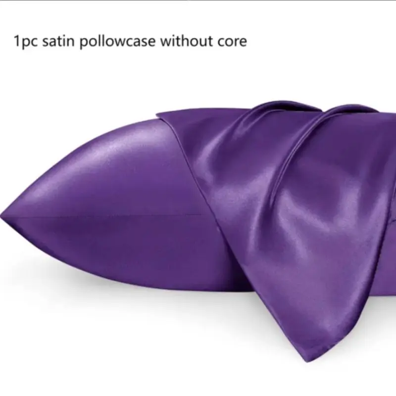 Satin Pillowcase, 1 Count Soft Breathable Pillowcase without Filler, Pillow Protector for Hair and Skin, Bedroom Decor, Bedding Supplies for Home Bedroom,  Bedding Sets 8