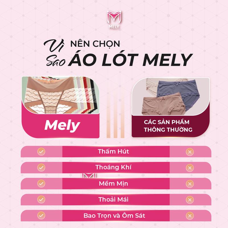 Quần lót lụa polylactic nữ 2455 cạp cao lượn sóng kháng khuẩn 7A thoáng khí Women 5
