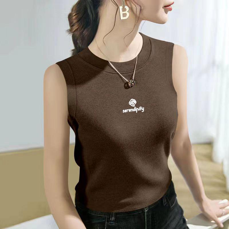 Product Introduction of Áo Thun Áo Vest Không Tay Hợp Xu hướng Dành Cho Nữ, Phong Cách Mới Cho Mẹ TRUNG NIÊN, Ngoại Cỡ, Bó Sát, Thích Hợp Cho Mùa Hè Và Mùa Thu, Có Thể Mặc Bên Trong Hoặc Bên Ngoài 2