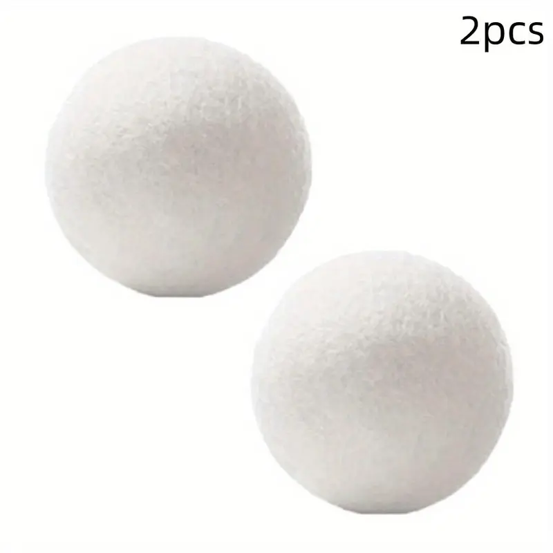 Organic Wool Dryer Ball, 2 Counts Reusable Natural Laundry Ball, Fabric Softener, Wool Dryer Ball for Home Laundry Room 0