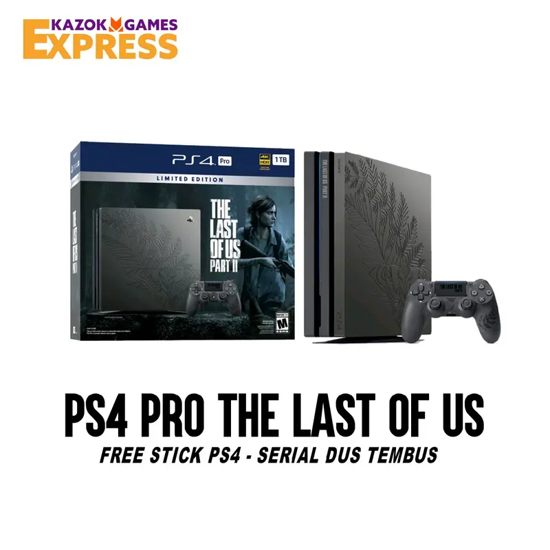 PS4 PRO LIMITED EDITION THE LAST OF US PART II SERIAL DUS TEMBUS PlayStation 0