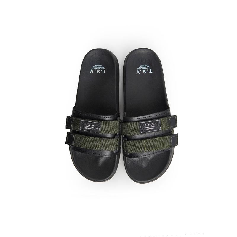 Product Introduction of TSV FOOTWEAR Sandal cowok slip on Slade TSV sandal black grenn andromega 39-43 sendal pria Sandal Hitam Karet 3