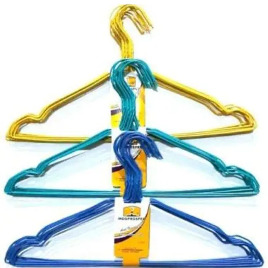 Hanger Calypso 50pcs / Gantungan Baju Kawat Kuat Hanger Warna Warni