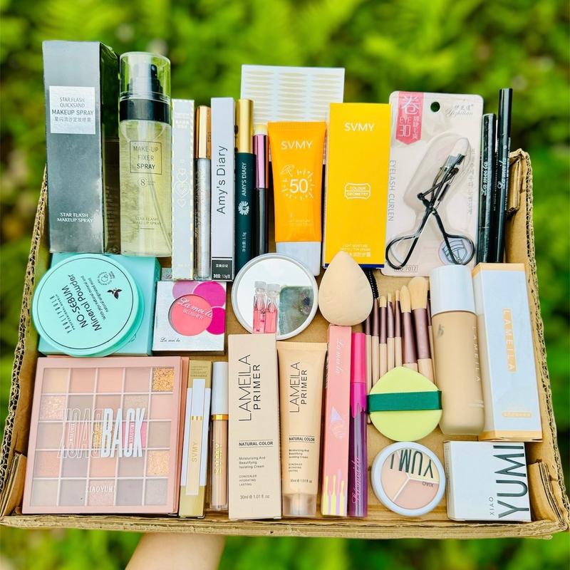 22 Món S7 Bộ Sản Phẩm Trang Điểm Gương Mặt Cho Nữ Set Trang Điểm Combo Makeup Đầy Đủ Gồm Phấn Phủ + Kem Nền + Kem Lót + Son Kem + Che Khuyết Điểm + Bảng Mắt + Tạo Khối... Mỹ Phẩm