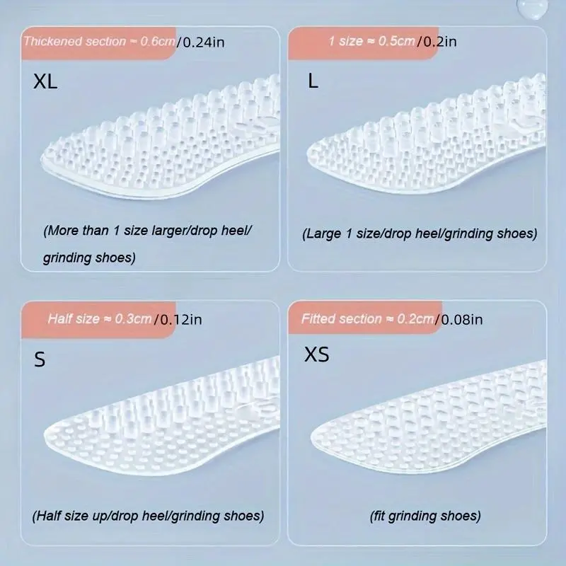 Silicone Heel Protector, 4 Counts/set Anti-slip Heel Sticker, Transparent Heel Protective Film, Foot Care Tool for Women & Men 5