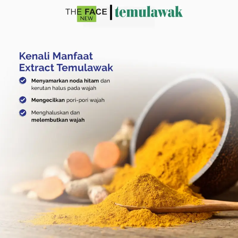 THE FACE Temulawak Brightening Soap 40gr Mencerahkan Niacinamide Vitamin Pencerah 6