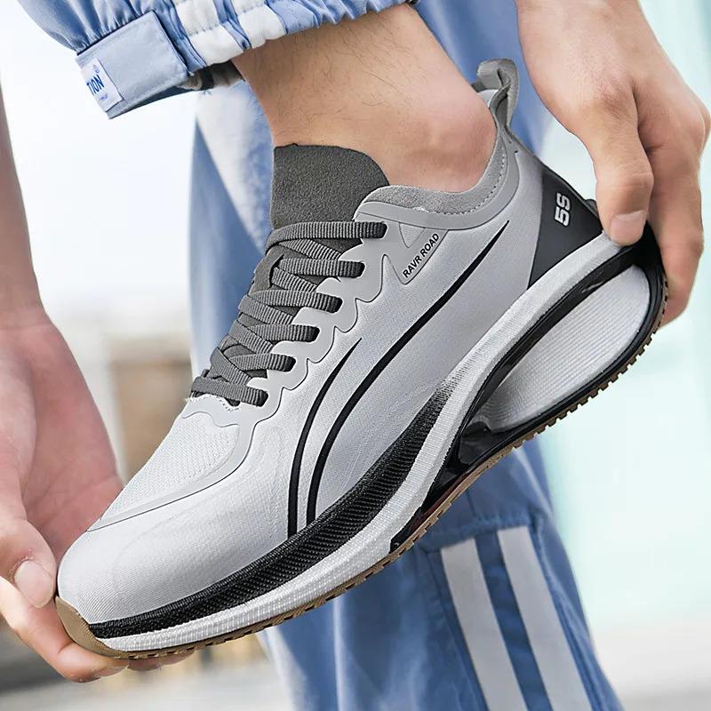 Personalize tênis esportivos casuais da moda masculina com design de placa de carbono, sola oca, tênis de corrida e caminhada para mulheres, treinamento de corredor_voghion.com
