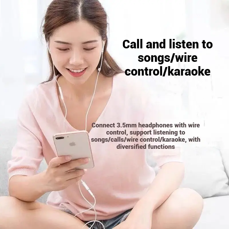 Bộ Chuyển Đổi Bộ Chuyển Đổi Tai Nghe, Áp Dụng Cho Huawei, Oppo, Vivo, Xiaomi, samsung Cáp Âm Thanh, Chơi Game + Giọng Nói + Âm Nhạc + Điều Khiển Dây rắc  chuyển Phụ Kiện cáp  chuyển  Đổi    vùng lại về việt nam bộ  chuyển rắc  chuyển 2 đầu 3