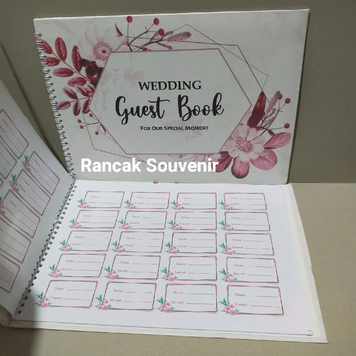 Isi 1 Pasang (2)Buku Tamu Wedding Quest Book Untuk Buku Tamu Pernikahan Paper Stationery Paper