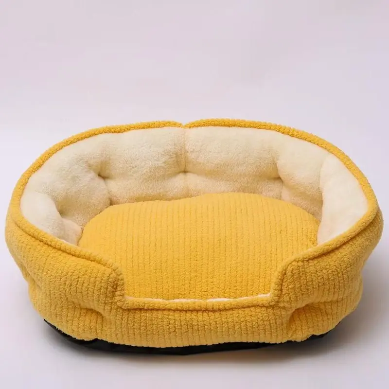 Soft Comfortable Pet Bed, Rectangle Design Pet Mat with Non-slip Bottom, Warm & Easy To Clean Pet Bed for Medium & Small Cats Dogs 0