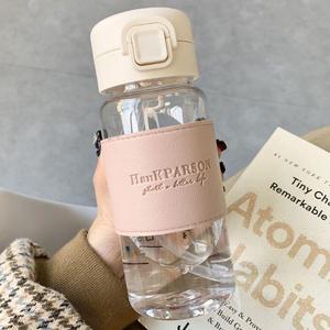 Botella de agua portátil de popote, 1 unidad creativa y linda, botella para beber a prueba de fugas, taza para leche, café, té, jugo para casa, oficina y escuela