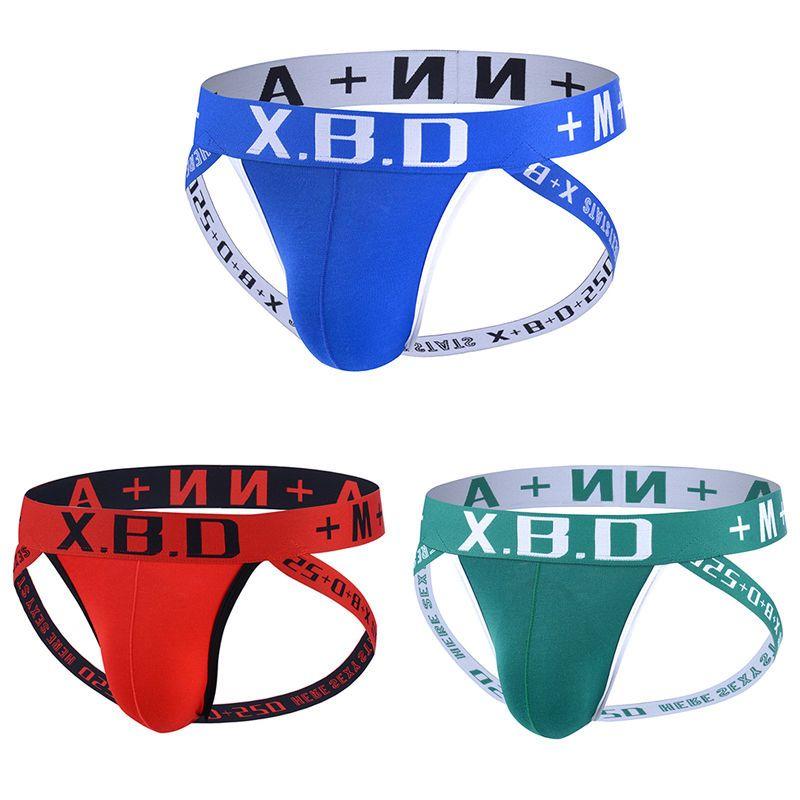 Đồ Lót Nam, Gợi Cảm, cạp vừa, Làm Bằng Cotton Nguyên Chất, Lưng Chữ T, Lộ Tóc, Dây G Đôi, Dành Cho Nam 1