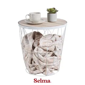 SELMA TIFFANY MEJA TAMU DENGAN PENYIMPANAN - PUTIH