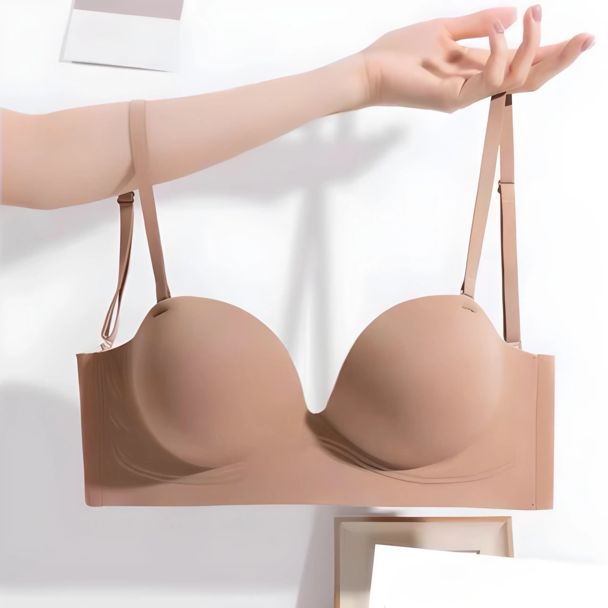 Áo lót bra nữ hở lưng nâng đẩy đệm dày 5cm tạo khe quyến rũ sexy cho người lép và vừa phù hợp mặc dam holung 2964