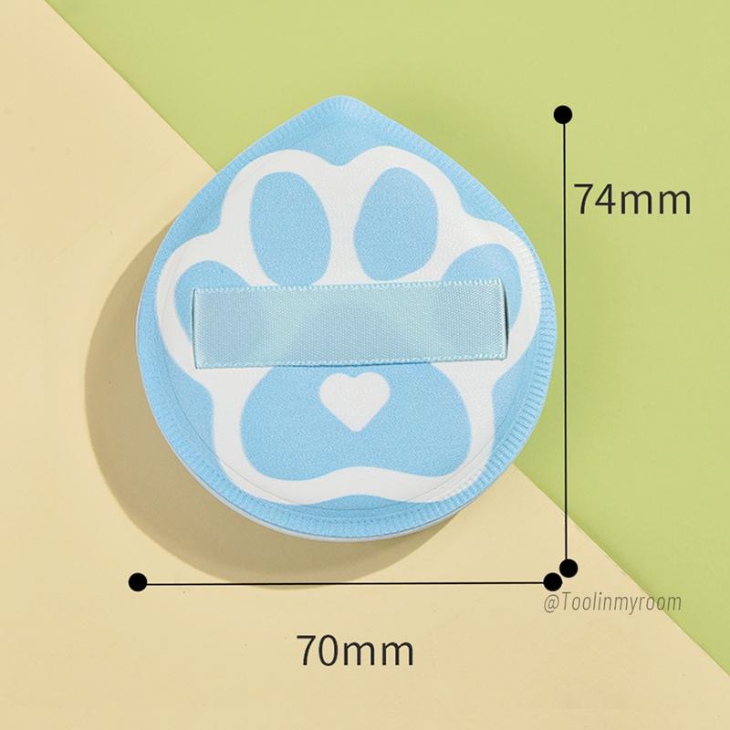 Bông Mút Tán Trang Điểm XL Chân Mèo Kèm Hộp Đựng Mềm Xốp Big Size Giúp Tán Kem Nền Phấn Phủ Hiệu Quả 5