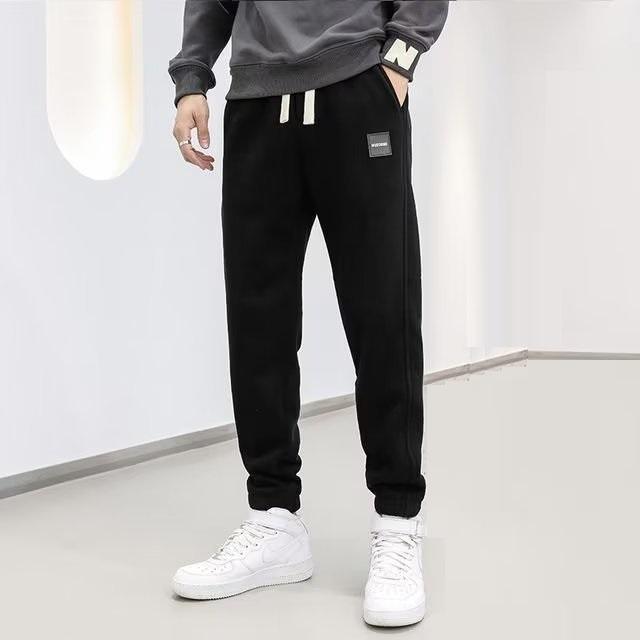 Quần jogger nam chất nhung tăm dày dặn, Quần nỉ nhung tăm bo gấu co dãn thời trang thu đông JO10 - OWIN