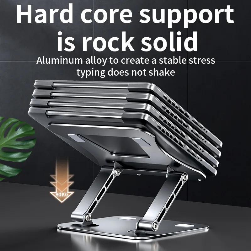 Adjustable Laptop Stand, Foldable Desk Laptop Stand, Laptop Riser Holder for Home Office 2