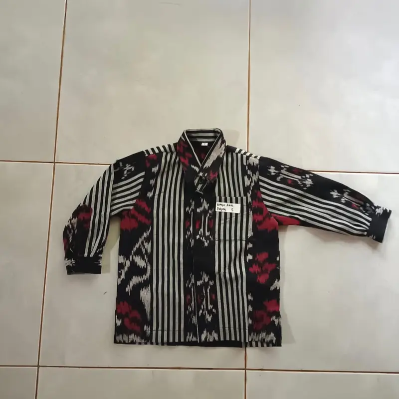 Kemeja anak tenun - kemeja tenun anak - baju tenun anak - baju anak tenun - etnik sumba 2
