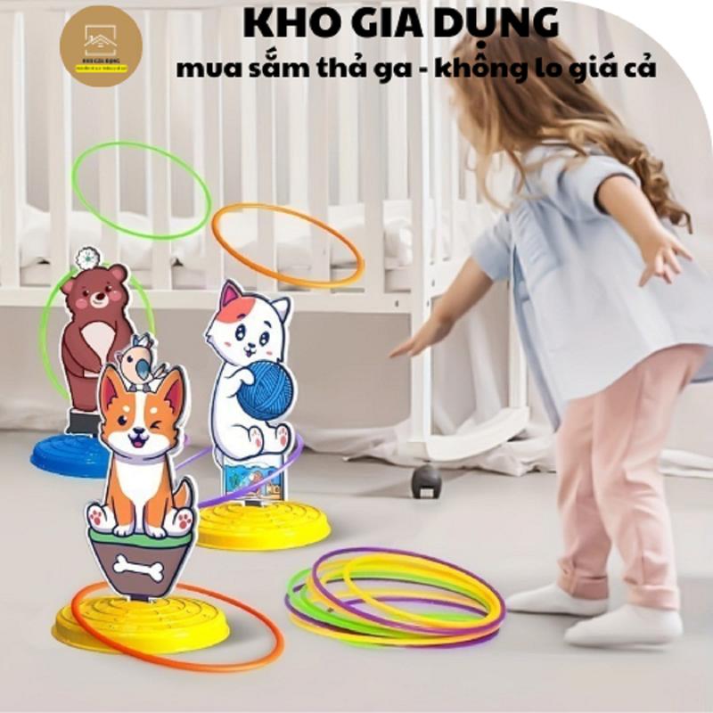 Trò Chơi Ném Vòng Nhiều Mẫu Động Vật Dễ Thương , Nhiều Màu - Bộ Trò Chơi Ném…