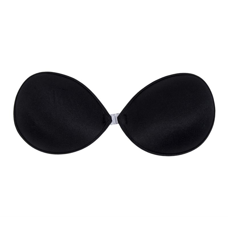 Women Strapless Round Up Invisible Backless Self-Adhesive Push Up Bra 6