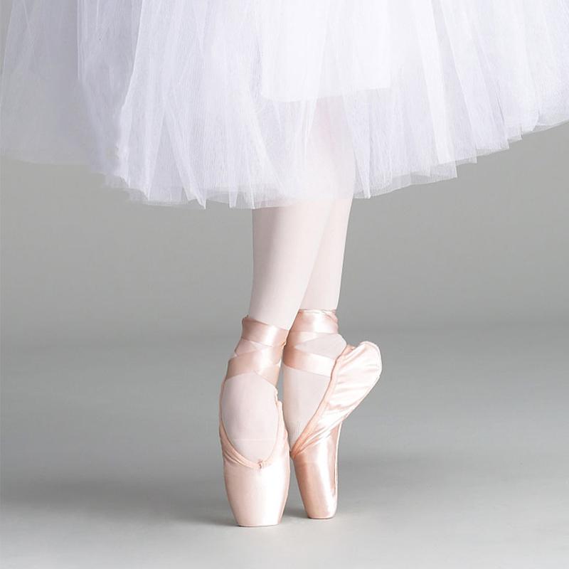 Product Introduction of Professional Satin Girls Ballerina Ballet Pointe Shoes Child Adult Ballet Shoes with Ribbons Practise Ballerina Shoes Women Dance Shoes #441596 39