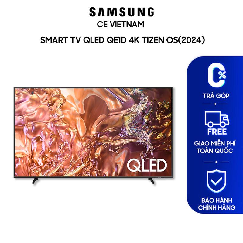 [Miễn phí lắp đặt + Freeship] Samsung TV QLED QE1D 4K Tizen OS Smart TV (2024) - mã 50 inch chỉ giao miền Bắc - giao hàng sau 10 ngày