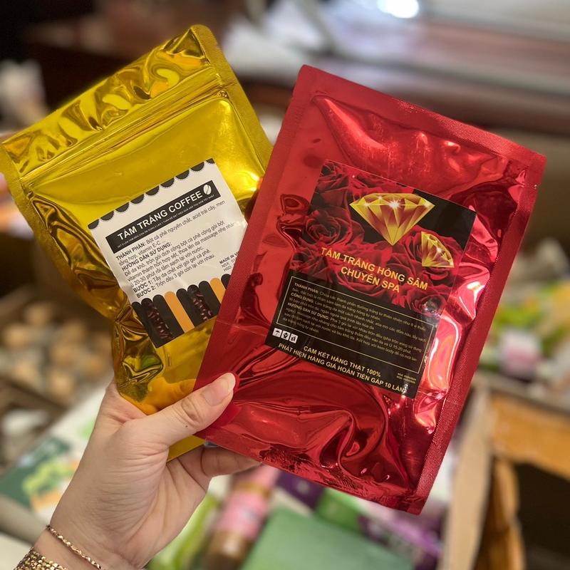 Tắm trắng cafe và hồng sâm giúp trắng da và bật tông rõ sau lần đầu tắm , giúp các bước dưỡng da sau tốt hơn 0