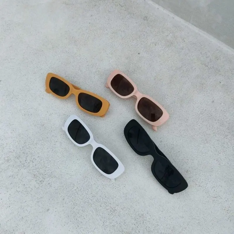 CLAY - Promo 6.6 Kacamata Anak Persegi Panjang Rectangle Retro Bingkai Besar Cewek Cowok Laki Perempuan Matte Doff Glossy Import Premium Lucu Murah Fashion 1