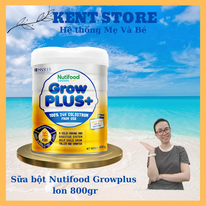 Sữa Nutifood GrowPlus Vàng sữa non lon 800gr màu vàng
