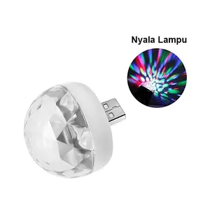 Lampu Disco Mini USB LED / Bola Lampu Disko / Mini Disco Ball Party Light Led Usb Limited