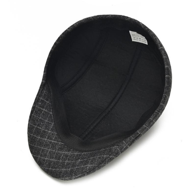 One-size Mens Cap Durable Newsboy Style Classic Design Flat Cap Herringbone Pattern Versatile Color  Hat for Casual Wear Outdoor Activities Formal 5