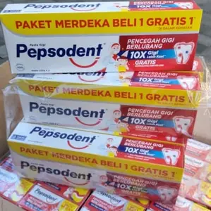 Pepsodent 225gr beli 1 Gratis 1 Mulut