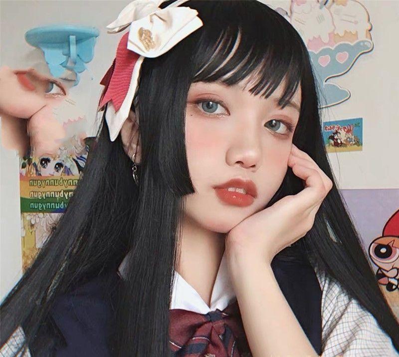 Product Introduction of Princess Qi Bangs Riman Cut Style Long Straight Hair Wig for Women DAIA Wig Layered Hair Extension 15