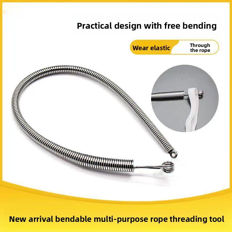 1PCS Bending Multi-Purpose Threading Tool Air Hole Elastic Lace Ribbon ...