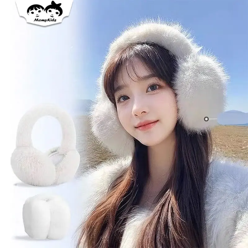 COD Penutup Telinga Bulu Aesthetic – Ear Warmer Korea Stylish Musim Dingin HAT06