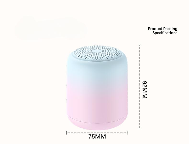 Product Introduction of 1Pcs Macaron Waterproof Car Outdoor Wireless Mini Bluetooth Speaker 1200mAh 0