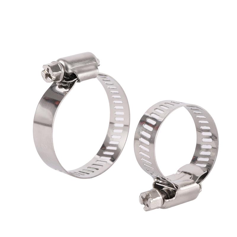 Product Introduction of Pipe Clamps 201 Stainless Steel Hose Clips Adjustable Drive Hose Clamps 13~95mm Water pipe Fastener Replacements 1/10Pcs 28