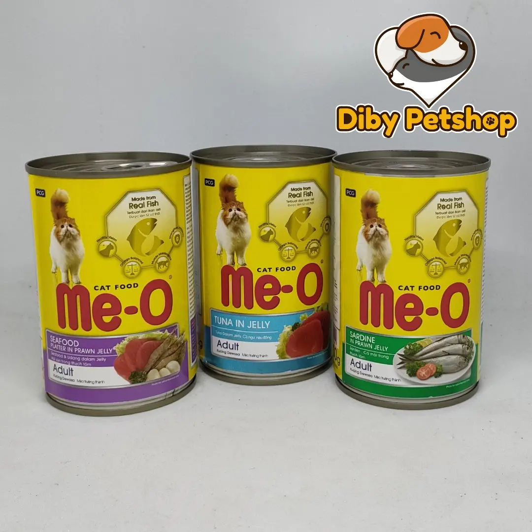 Meo pakan basah kaleng all varian 400 gram