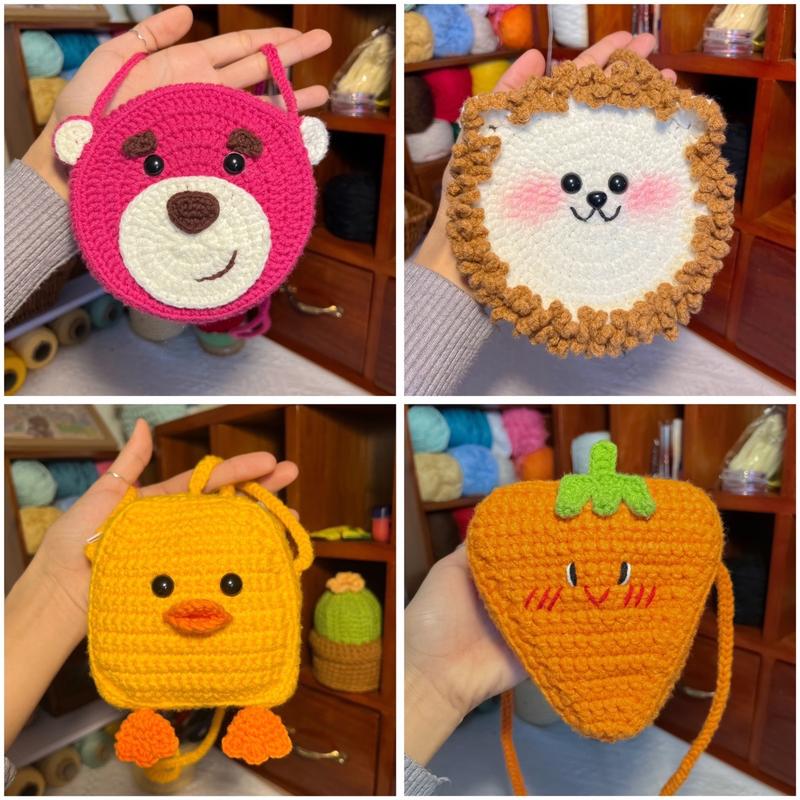 Túi đeo chéo cho bé Lavia phong cách đáng yêu có khóa kéo phù hợp cho bé 1 tuổi trở lên, túi đựng tiền lì xì dễ thương nhận làm theo mẫu cho bé