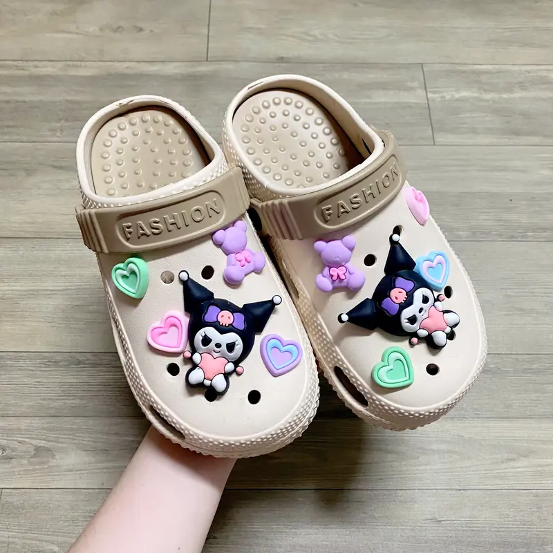 (PHOM NHỎ ĐẶT TĂNG 1 SIZE) Sục cross kuromi mẫu mới phối trái tim cute - TT609 2