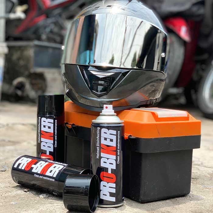 Product Introduction of Chai làm sạch khử khuẩn khử mùi nón bảo hiểm ,găng tay, áo khoác ,giày Pro-biker 4