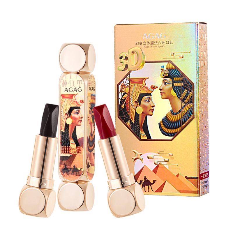 Product Introduction of Son Ai Cập 6 Màu AGAG - Son 6 màu Mỹ Phẩm Cosmetic 1