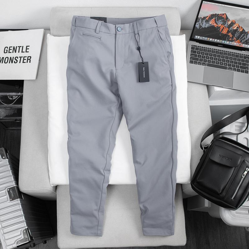 Quần Dài Kaki Vân Vảy Cá Nam Dáng Slim Fit, Mềm Mịn - PaulThomas Menswear Pants 6