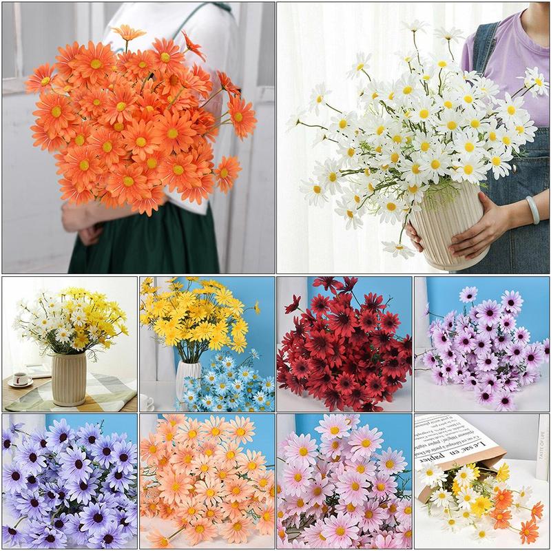 Artificial Silk Daisy Flowers Bouquet Wedding Xmas Party Home Coffee Shop Decor 0