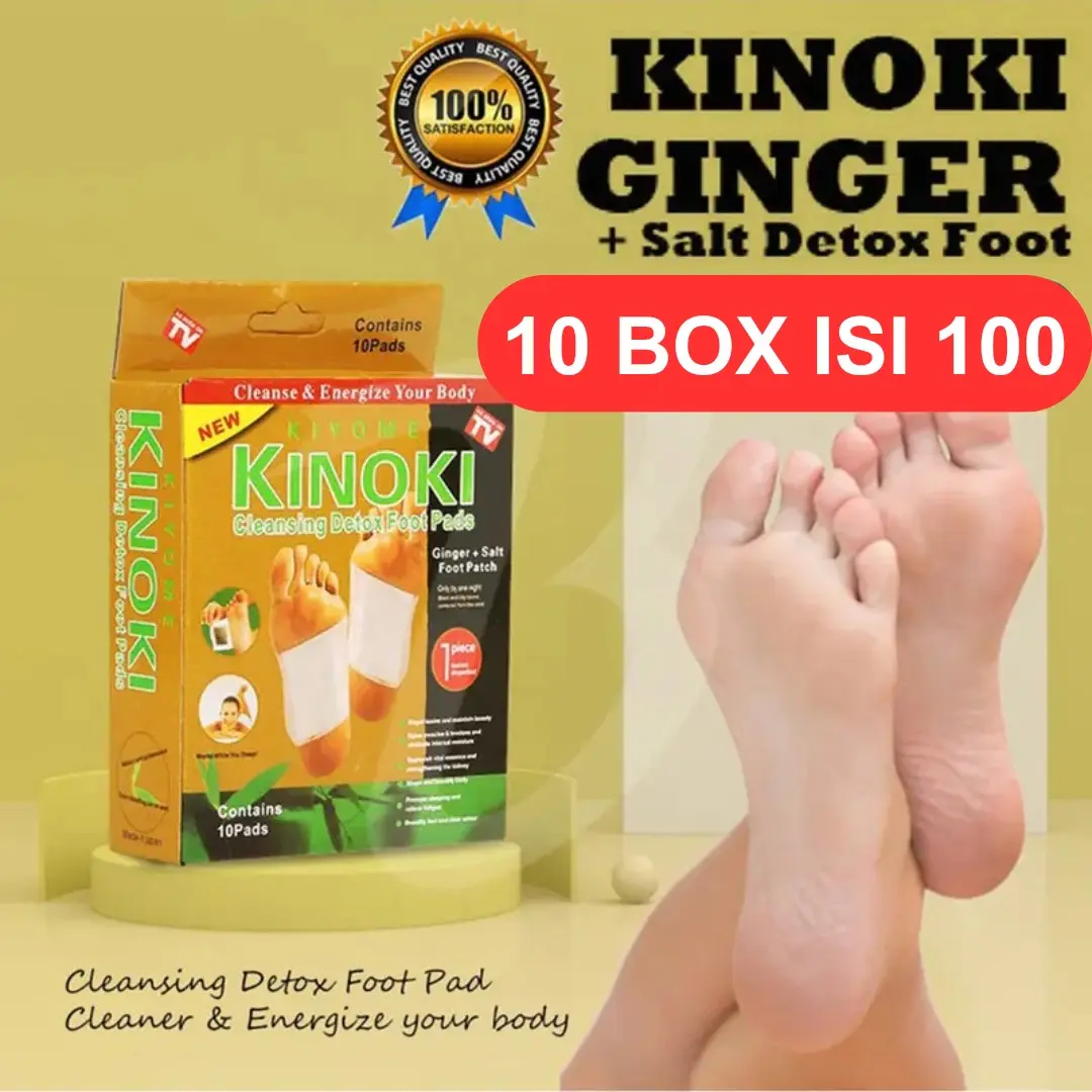 PAKET 10 BOX KINOKI DETOX ISI 100 PCS