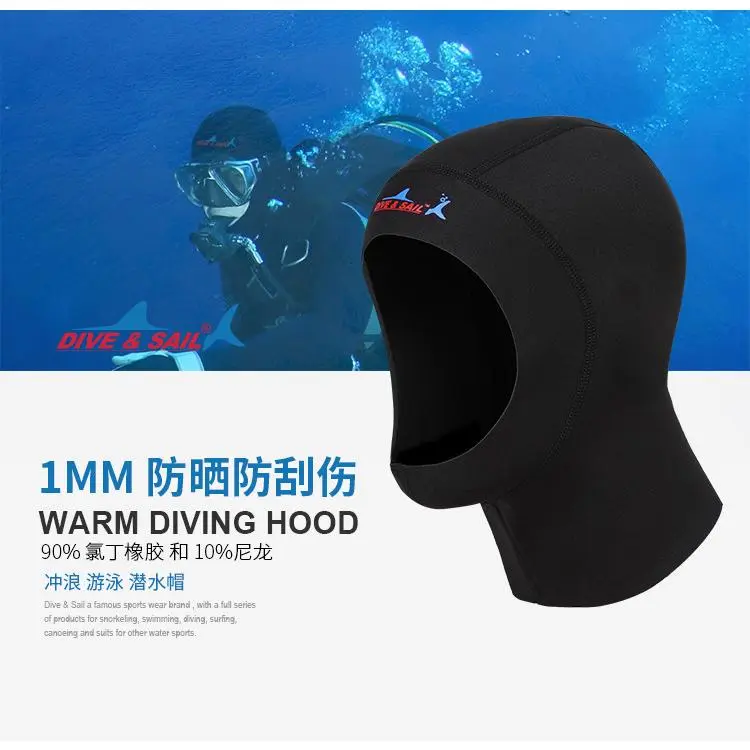 Mũ Lặn, Chất Liệu Cao Su Tổng Hợp 1MM, Chống Nắng, Thích Hợp Lướt Sóng, Bơi Lội Mùa Đông, Kẹp Tóc Mũ Đội Đầu Giữ Nhiệt, Dành Cho Nam Và Nữ 3