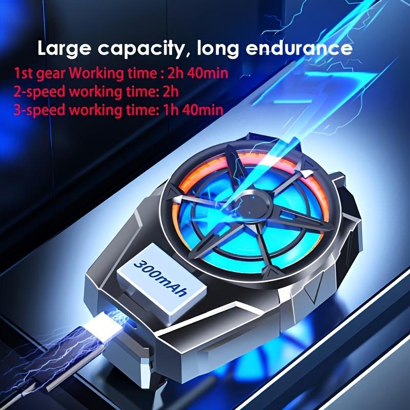 Product Introduction of X52 Turbo Hurricane Cooling Fan for Smartphones, 3 levels of wind speed adjustment, quiet operation, rechargeable lithium polymer battery, portable phone cooler for gaming, effectively reduce game delays and overheating issues r36s  gaming  console 1