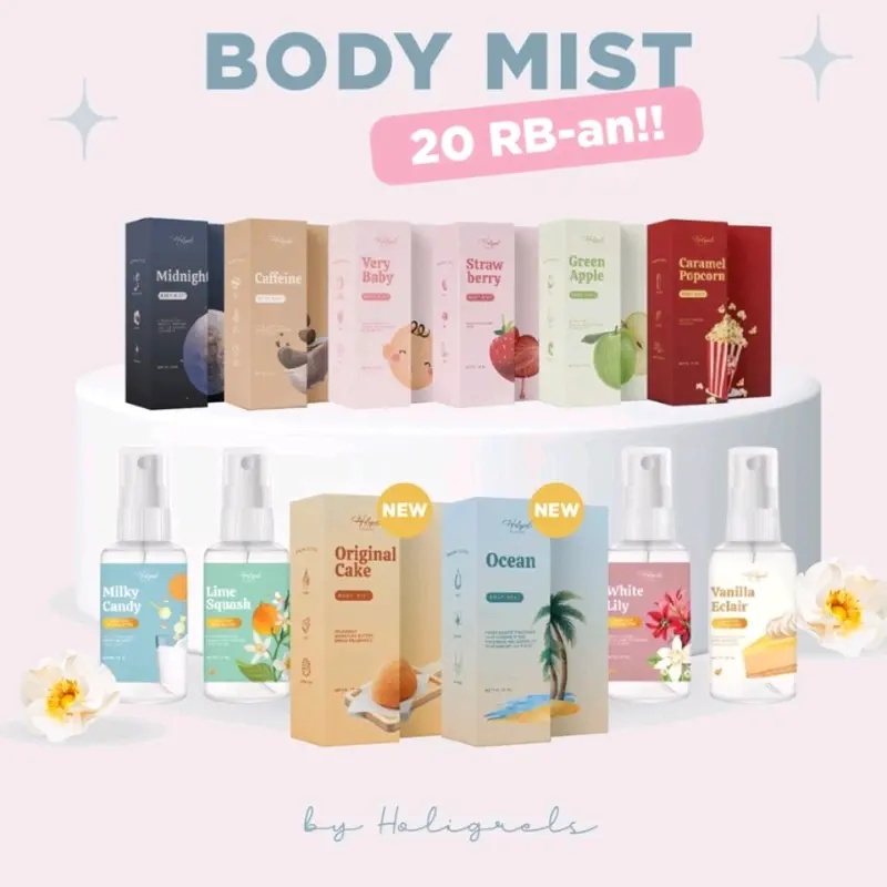 HOLIGRELS BODY MIST FREE GIFT READY STOK 2